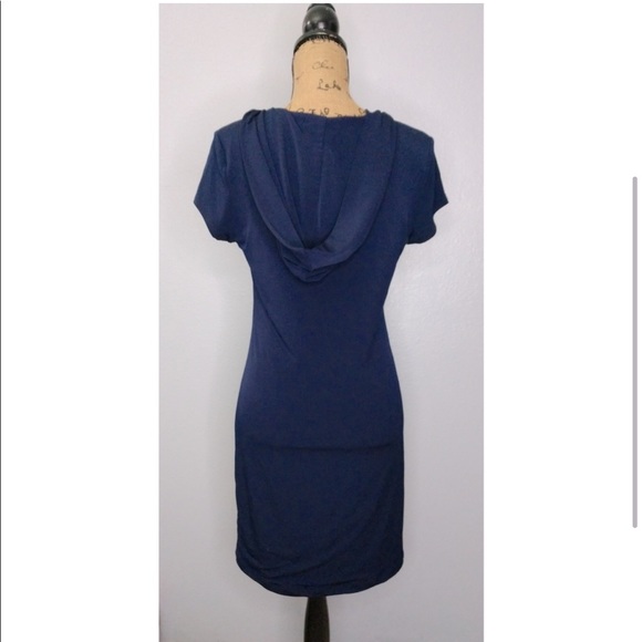 Cowl Neck Hooded Dress - Picture 4 of 4